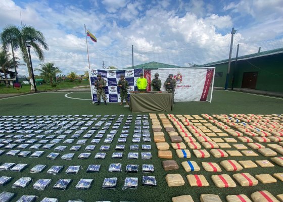 Incautación de 3.1 tonelada de marihuana en Cauca